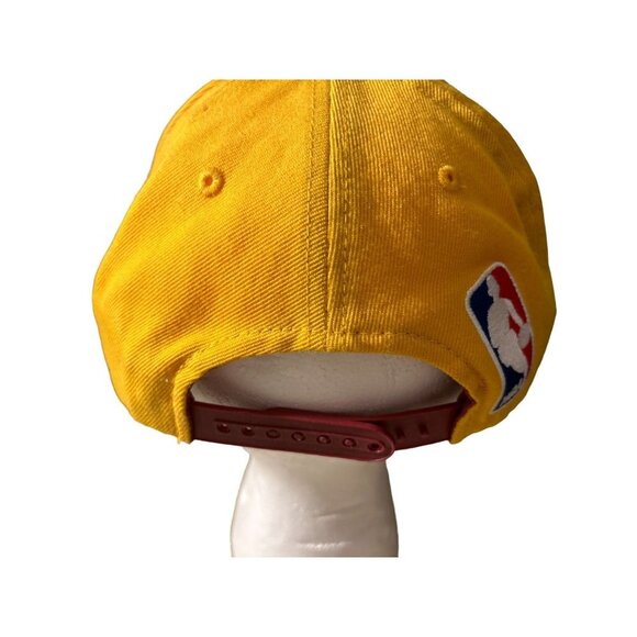 ADIDAS CAVALIERS NBA Hat Yellow Burgundy Denim Baseball Adjustable Backing - Picture 7 of 9
